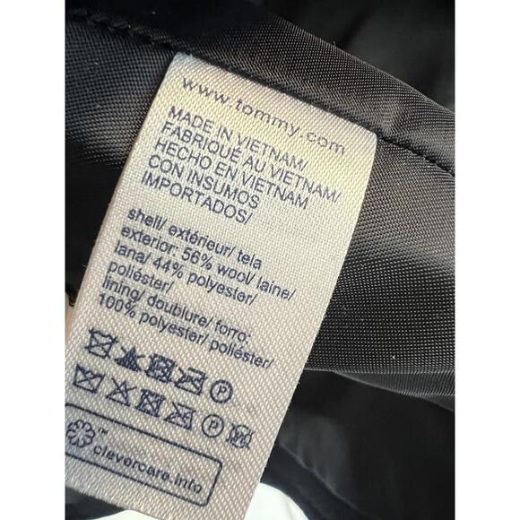 Tommy Hilfiger $299 Double Breasted Wool Blend Peacoat Navy Blue Size XL - Picture 6 of 7